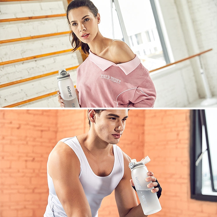 Fitness Matte Outdoor Sports Bottle Lock Type Bounce Bottle, Capacity:900ML