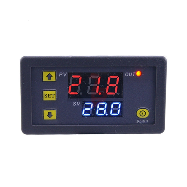 High-precision Microcomputer Intelligent Digital Display Switch Thermostat, Style:5V Power Supply(Red and Blue Display)