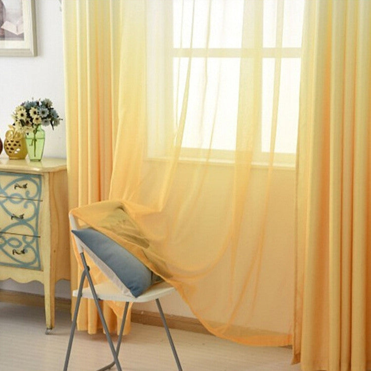Tulle Transparent Gradient Color Velvet Linen Half Shade Living Room Bedroom Kitchen Home Curtain Decoration