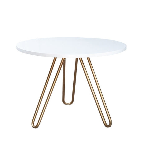 Cafe Tables Home Furniture Solid Wood Steel Round Table Minimalist Coffee Table