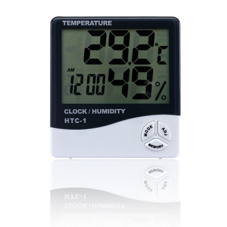 Indoor Outdoor Humidity Meter Digital Thermometer Hygrometer Electronic LCD Weather Station(WHITE)