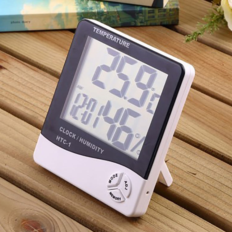 Indoor Outdoor Humidity Meter Digital Thermometer Hygrometer Electronic LCD Weather Station(WHITE)