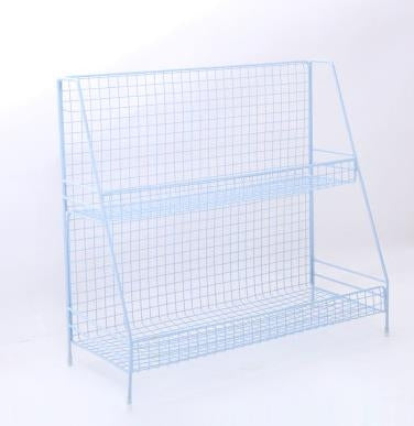 Fashion Kitchen Iron Art Desktop Living Room Bathroom Double Shelf