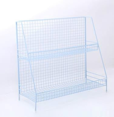 Fashion Kitchen Iron Art Desktop Living Room Bathroom Double Shelf