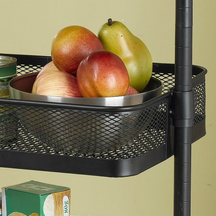 Metal Kitchen Trolley Carts Wheeled Storage Rack Shelf Vegetable Floor Bathroom Shelf Storage