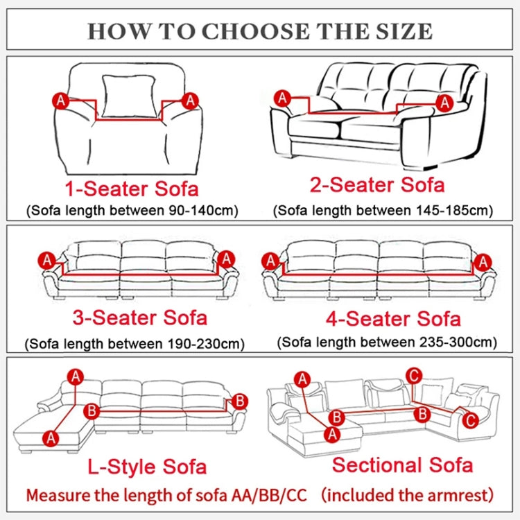 Sofa All-inclusive Universal Set Sofa Full Cover Add One Piece of  Pillow Case, Size:Two Seater(145-185cm)