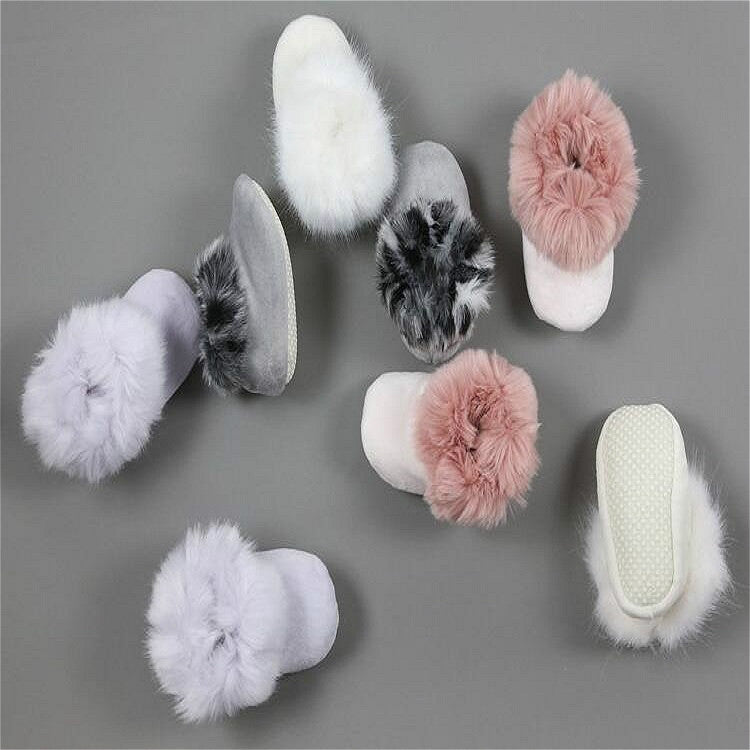 Winter Newborn Plush Slippers Home Indoor Warm Non-slip Bag with Baby Boots, Size:Bottom Length 13cm