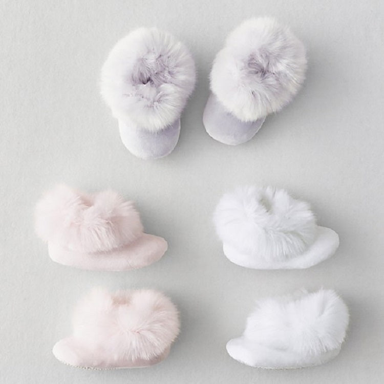 Winter Newborn Plush Slippers Home Indoor Warm Non-slip Bag with Baby Boots, Size:Bottom Length 13cm