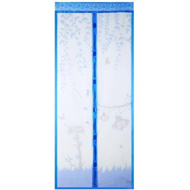 2 PCS Curtain Anti Mosquito Magnetic Tulle Shower Curtain Automatic Closing Door Screen Summer Style Mesh Net