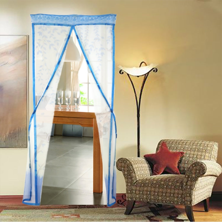 2 PCS Curtain Anti Mosquito Magnetic Tulle Shower Curtain Automatic Closing Door Screen Summer Style Mesh Net