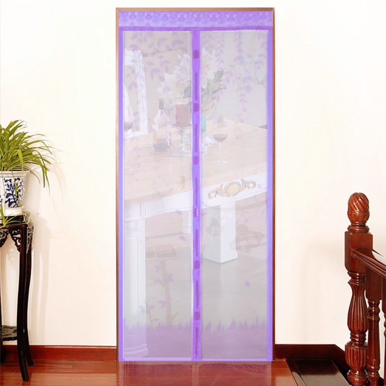 2 PCS Curtain Anti Mosquito Magnetic Tulle Shower Curtain Automatic Closing Door Screen Summer Style Mesh Net