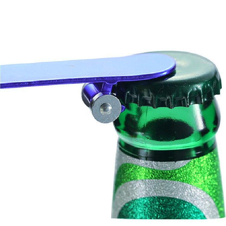 Scooter Beer Bottle Opener with Keychain Pendant Multifunctional Small Toy, Color:Black Red Rope + Red Skateboard