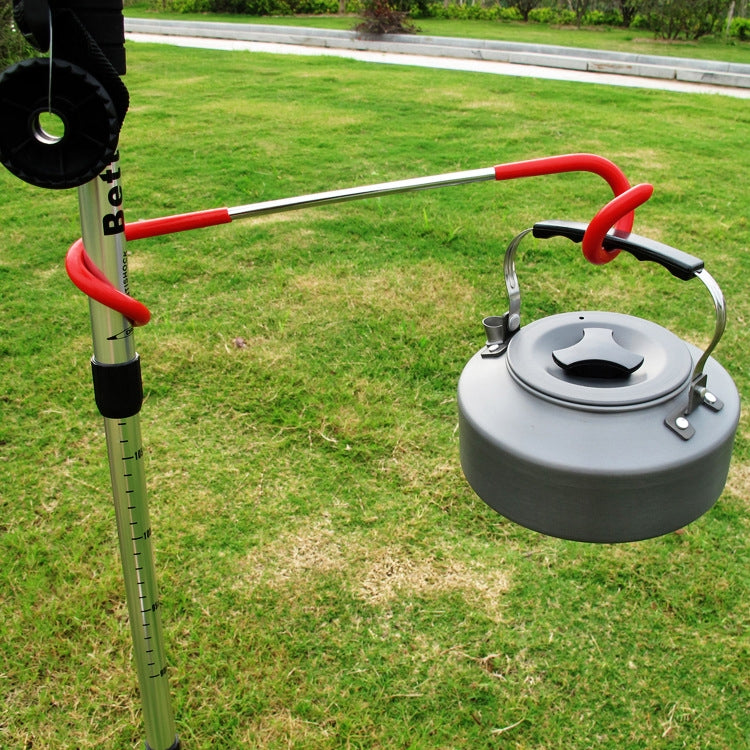 27CM Outdoor Portable Light/Bag/Cloth Hanging Hook Tent Beach Camping Tents Pole Accessories Alloy Hooks, Color Random Delivery