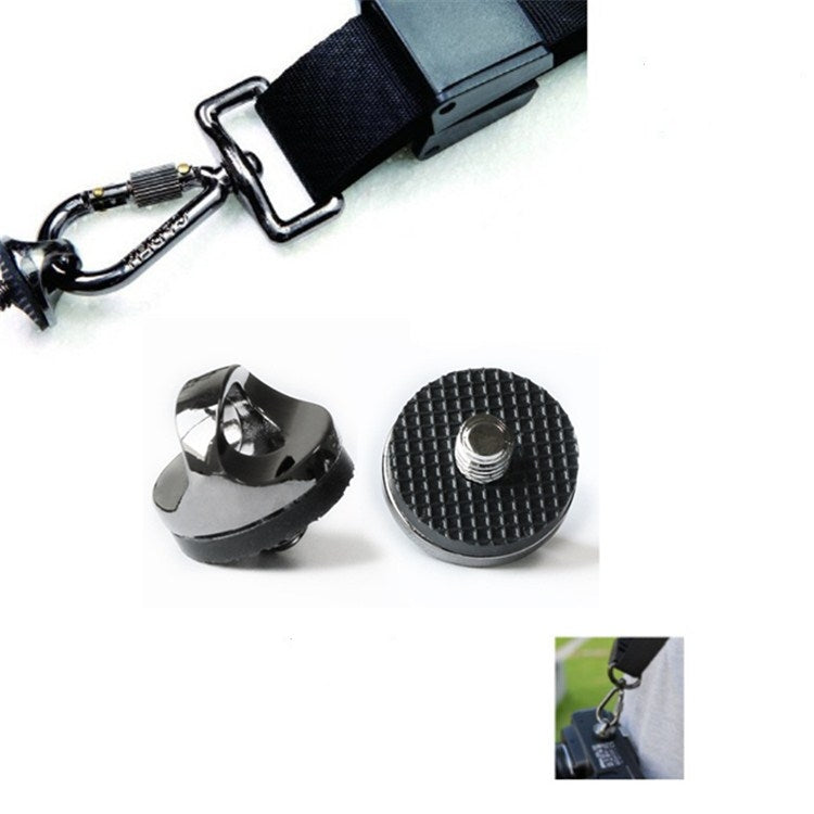 2 PCS 1/4 Digital Camera Base Screw Camera Shoulder Strap Security Screw