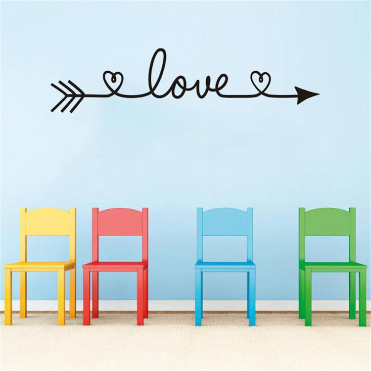 2 PCS LOVE Pattern DIY Family Home Wall Sticker Removable Decor Wall Stickers
