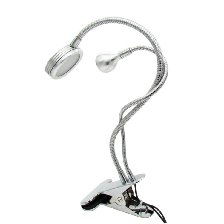 3W Creative Dimmable Double-head Clip Design LED Table Lamp, Color:Double Head Warm White