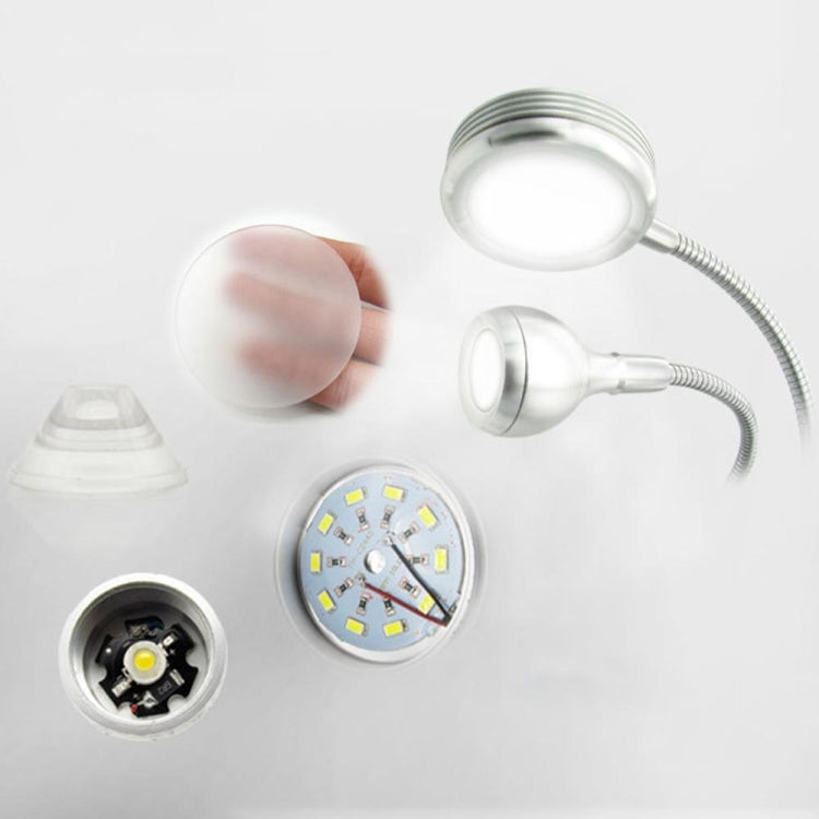 3W Creative Dimmable Double-head Clip Design LED Table Lamp, Color:Double Orange