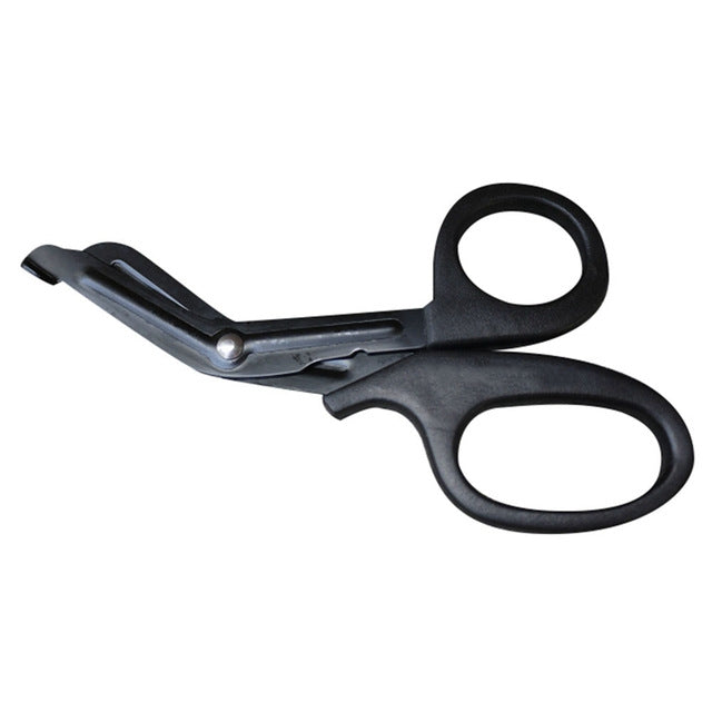 B-011 Outdoor Portable First Aid Canvas Elbow Scissors with Fine Teeth