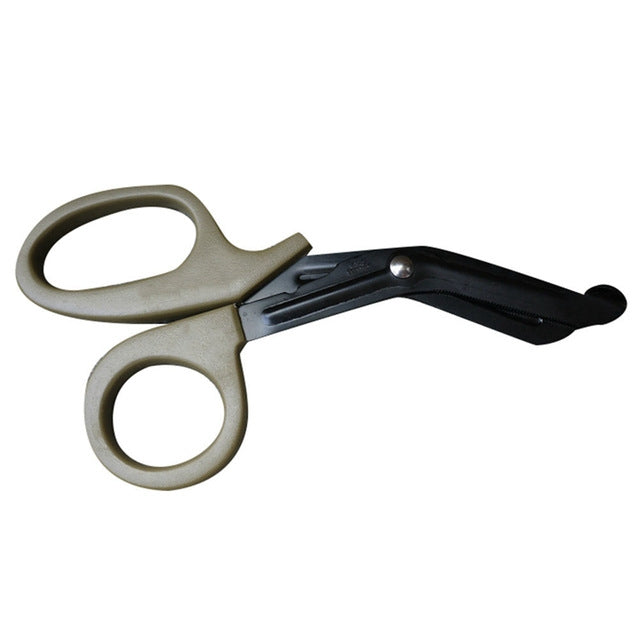 B-011 Outdoor Portable First Aid Canvas Elbow Scissors with Fine Teeth