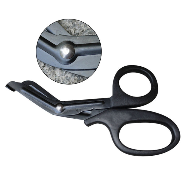 B-011 Outdoor Portable First Aid Canvas Elbow Scissors with Fine Teeth