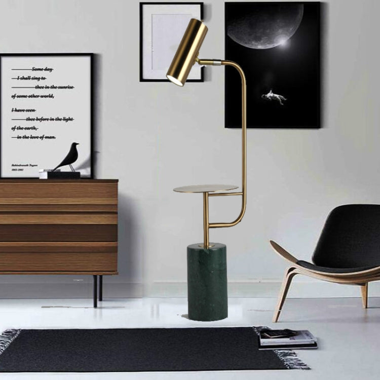 Minimalist Marble with Small Table Floor Lamp