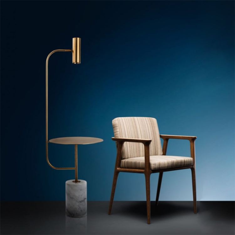 Minimalist Marble with Small Table Floor Lamp