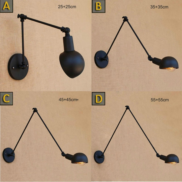 Simple Creative Retro Wall Lamp Outdoor Antique Industrial Wrought Iron Bedroom Lamp