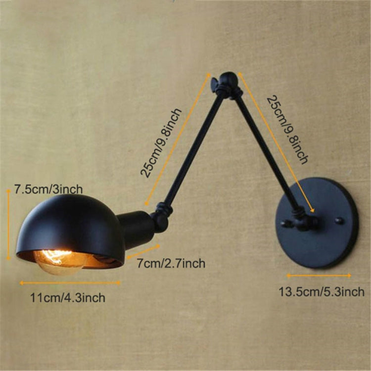 Simple Creative Retro Wall Lamp Outdoor Antique Industrial Wrought Iron Bedroom Lamp