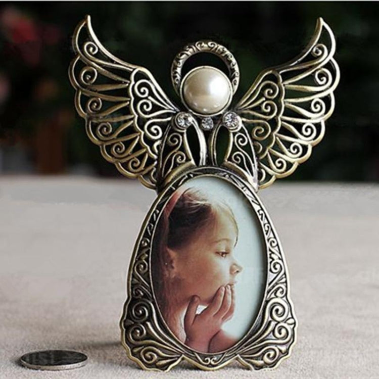 3 inch Angel Wings Metal Vintage Picture Frames Creative Gifts Photos Frames