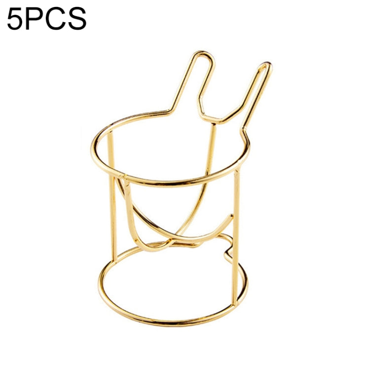 5 PCS Beauty Egg Shelf Storage Box Rack Puff Makeup Sponge Egg Dustproof Bracket, Model:Rabbit Ears