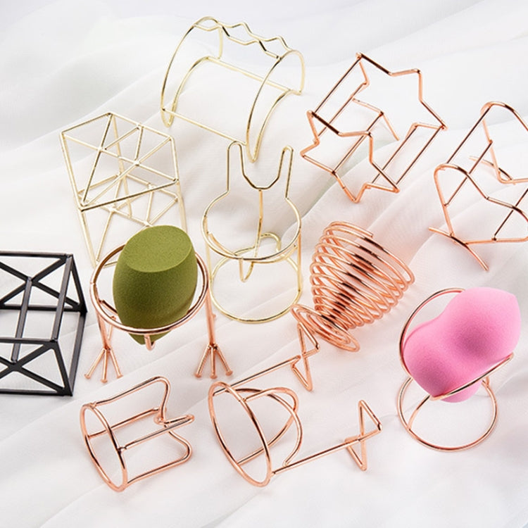 5 PCS Beauty Egg Shelf Storage Box Rack Puff Makeup Sponge Egg Dustproof Bracket, Model:Diamond