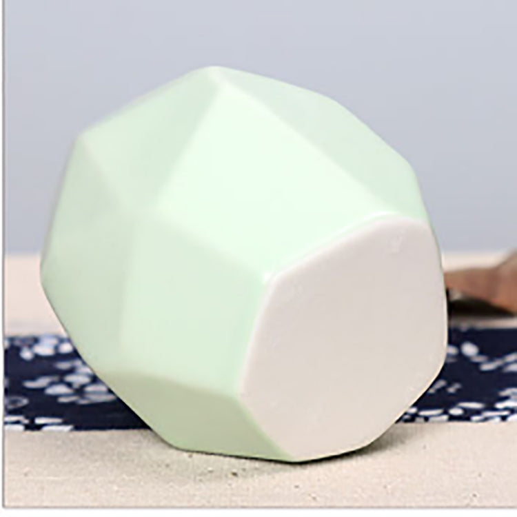 Home Garden Rhombus Pattern Mini Ceramic Vase Wedding Garden Plant Decoration