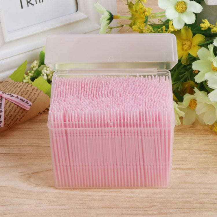 Double Head Simple Loaded Disposable Toothpick Portable Dental Care Cleaning Tool(Random Color Dlivery)