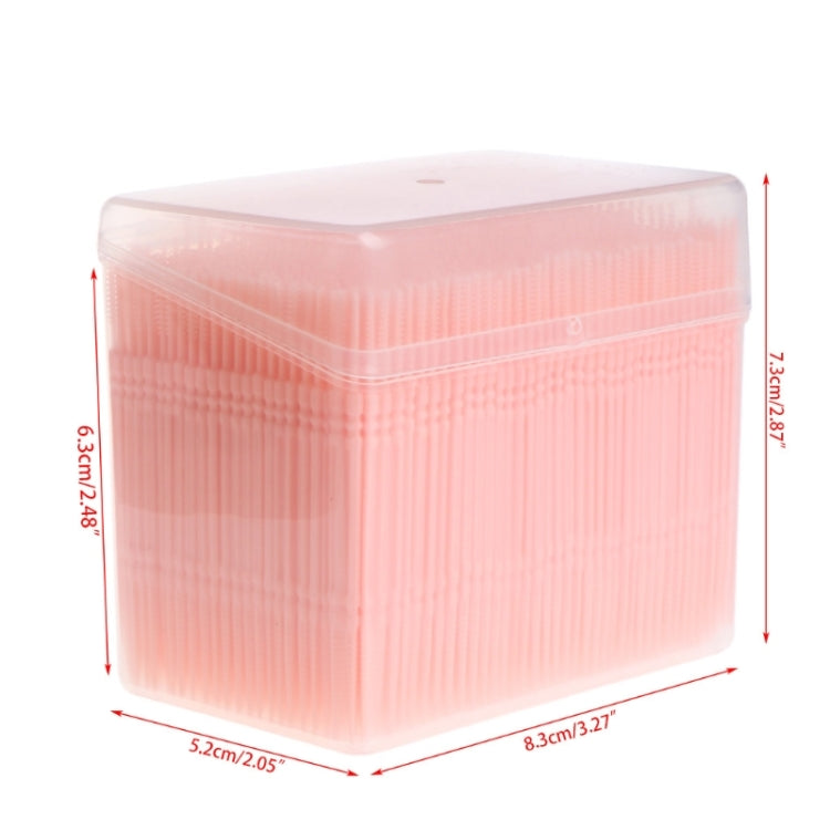 Double Head Simple Loaded Disposable Toothpick Portable Dental Care Cleaning Tool(Random Color Dlivery)
