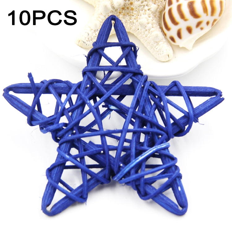 10 PCS 6cm Artificial Straw Ball DIY Decoration Rattan Stars Christmas Decor Home Ornament Supplies