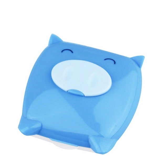 Cute Unisex Pig Cartoon Contact Lens Case Storage Box Contact Lenses Box
