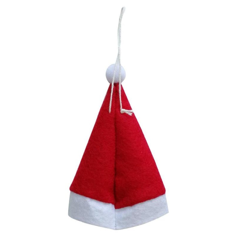 2 Bags Merry Christmas Knife Fork Tableware Holder Snowflakes Christmas Hat Christmas Decorations(Red)