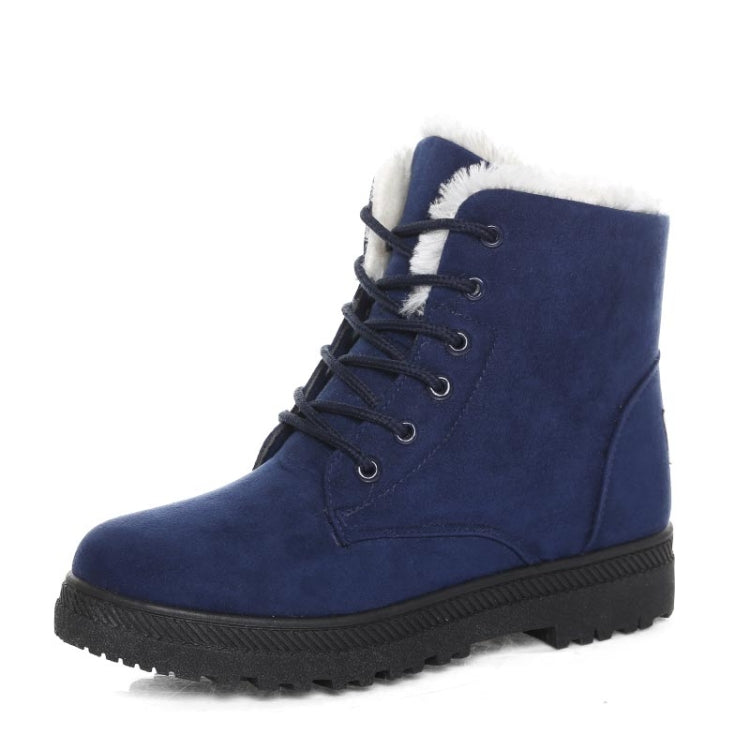 Ladies Cotton Shoes Plus Velvet Snow Boots, Size:43