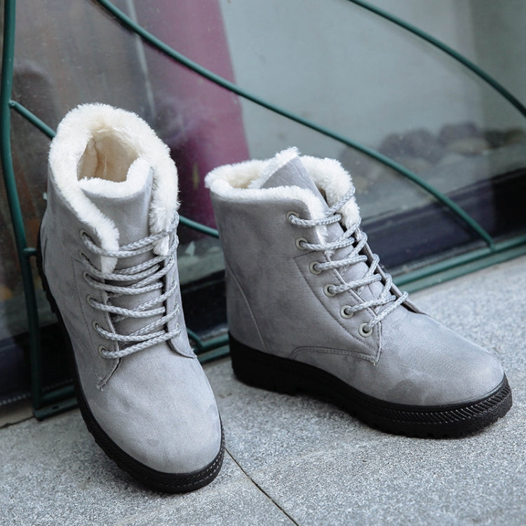 Ladies Cotton Shoes Plus Velvet Snow Boots, Size:43