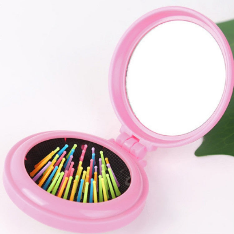 10 PCS Travel Portable Folding Massage Mirror Comb