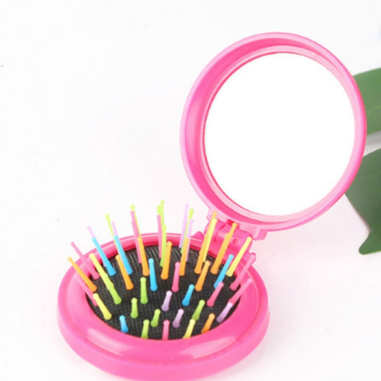 10 PCS Travel Portable Folding Massage Mirror Comb