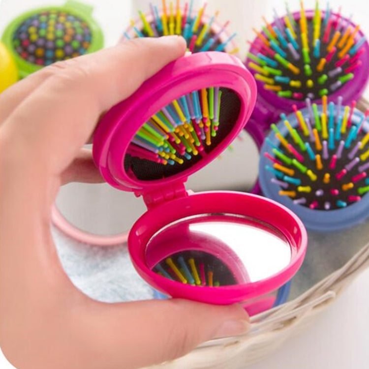 10 PCS Travel Portable Folding Massage Mirror Comb