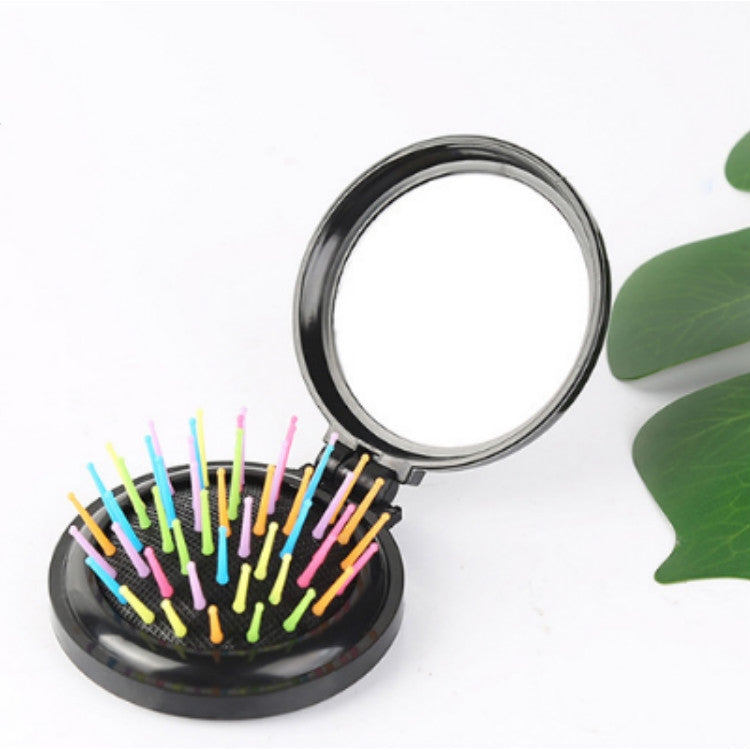 10 PCS Travel Portable Folding Massage Mirror Comb