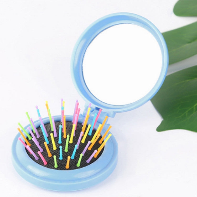 10 PCS Travel Portable Folding Massage Mirror Comb
