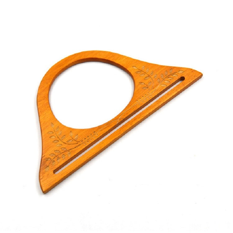 10 PCS Handbag Printed Wooden Handle Bag Accessories