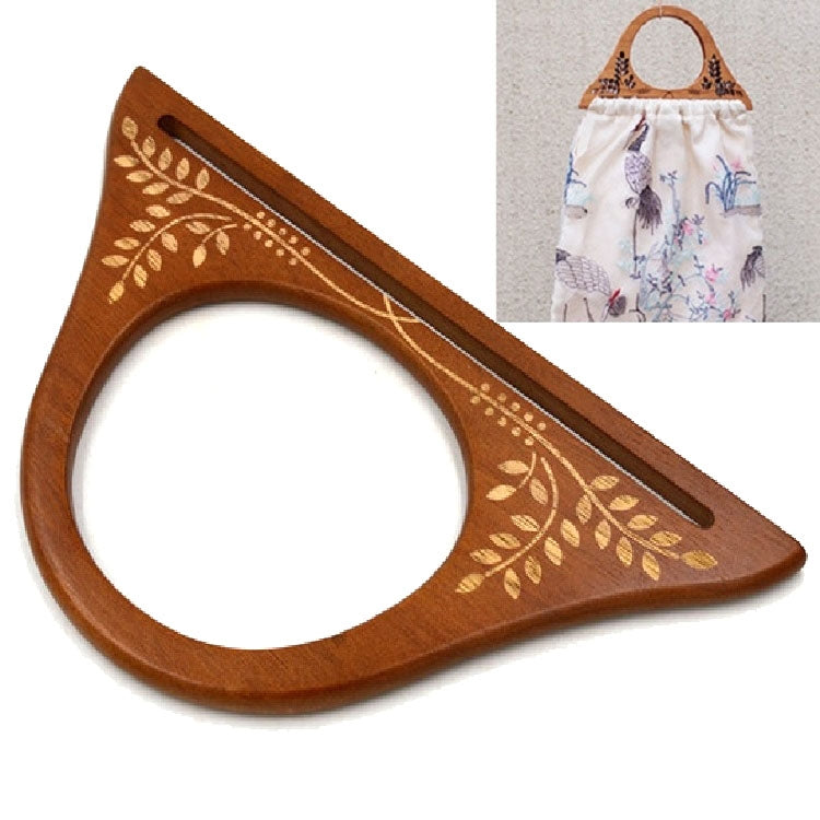 10 PCS Handbag Printed Wooden Handle Bag Accessories