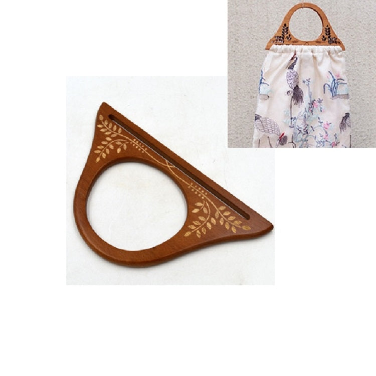 10 PCS Handbag Printed Wooden Handle Bag Accessories