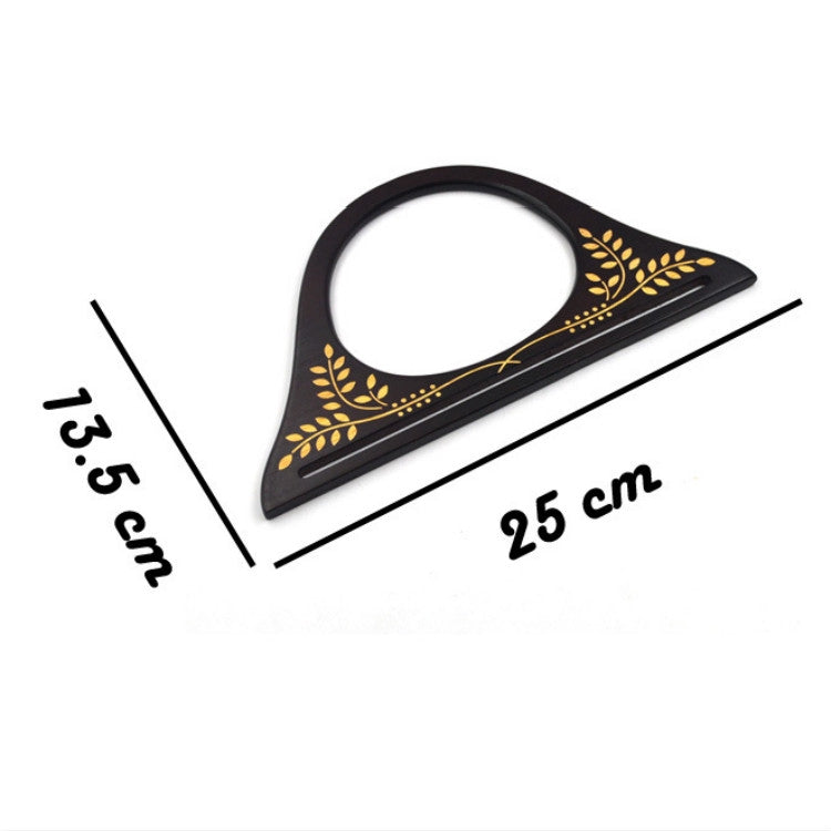 10 PCS Handbag Printed Wooden Handle Bag Accessories