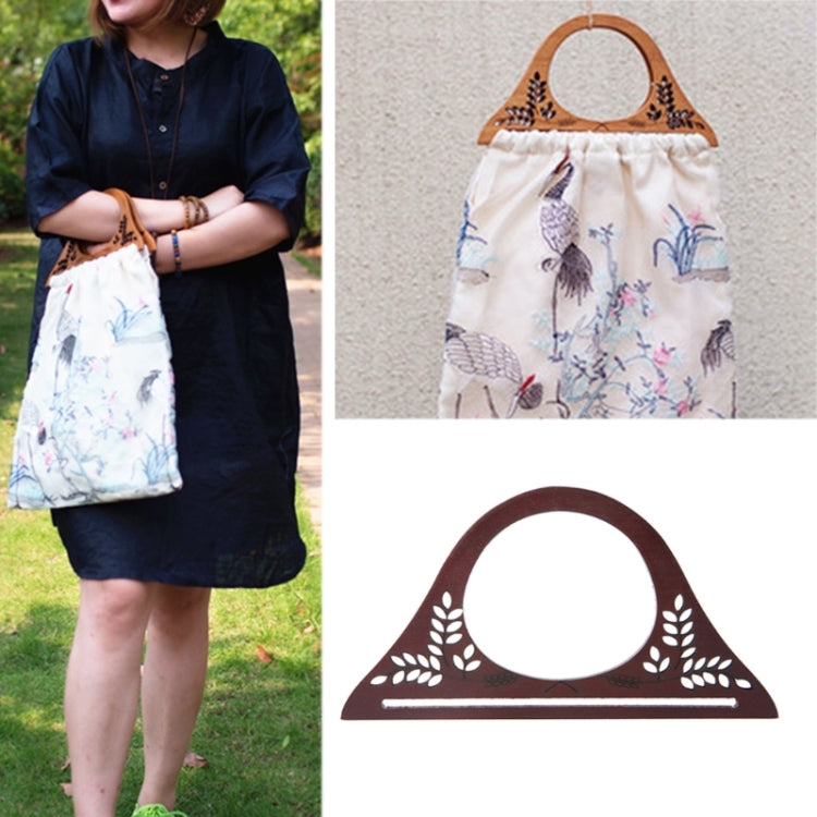 10 PCS Handbag Printed Wooden Handle Bag Accessories