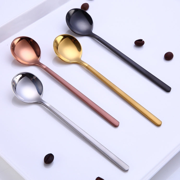Mini Accessories Coffee Spoon Kitchen Dessertspoon Dining Round Shape Coffee  Stainless Steel Home, Size:13cm